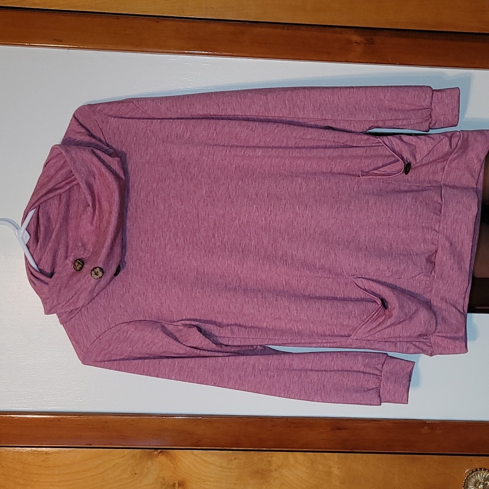 Maroon size M long sleeve shirt, never worn, true to size.